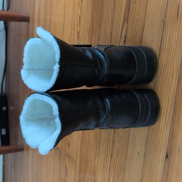 Sole Bliss Wonder leather and shearling boots - Picture 3 of 8